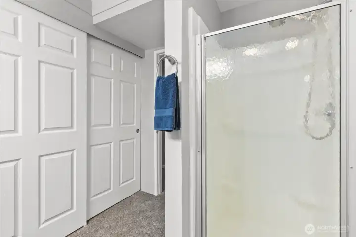 Thoughtfully designed for function and flow, the bathroom includes a connected closet, creating a seamless & efficient dressing experience.