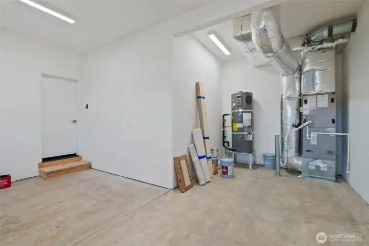 Electric hybrid water heater and High efficiency Carrier electric forced-air furnace