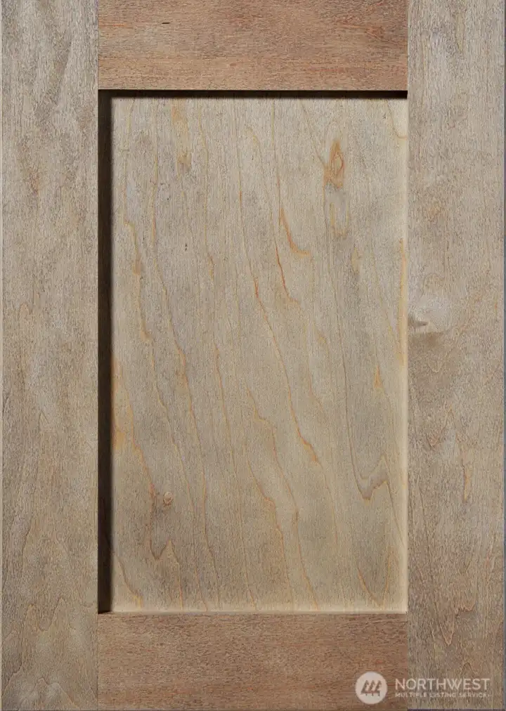 Shadow- stained Shaker-style Maple wood cabinets throughout