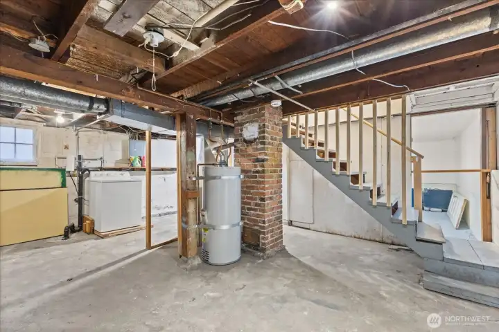 High ceiling basement ready to finish off for extra living space