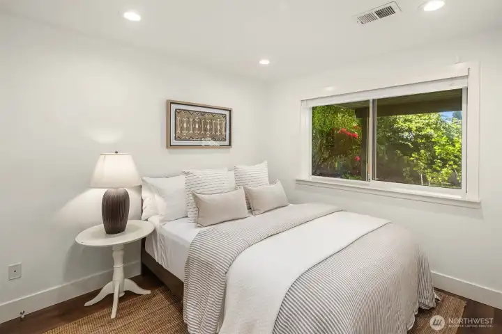 Garden level bedroom.