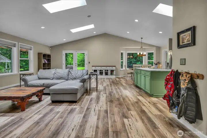 One view of the main floor great room. You will absolutely love the open floor plan here!