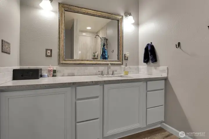 Hallway bath.