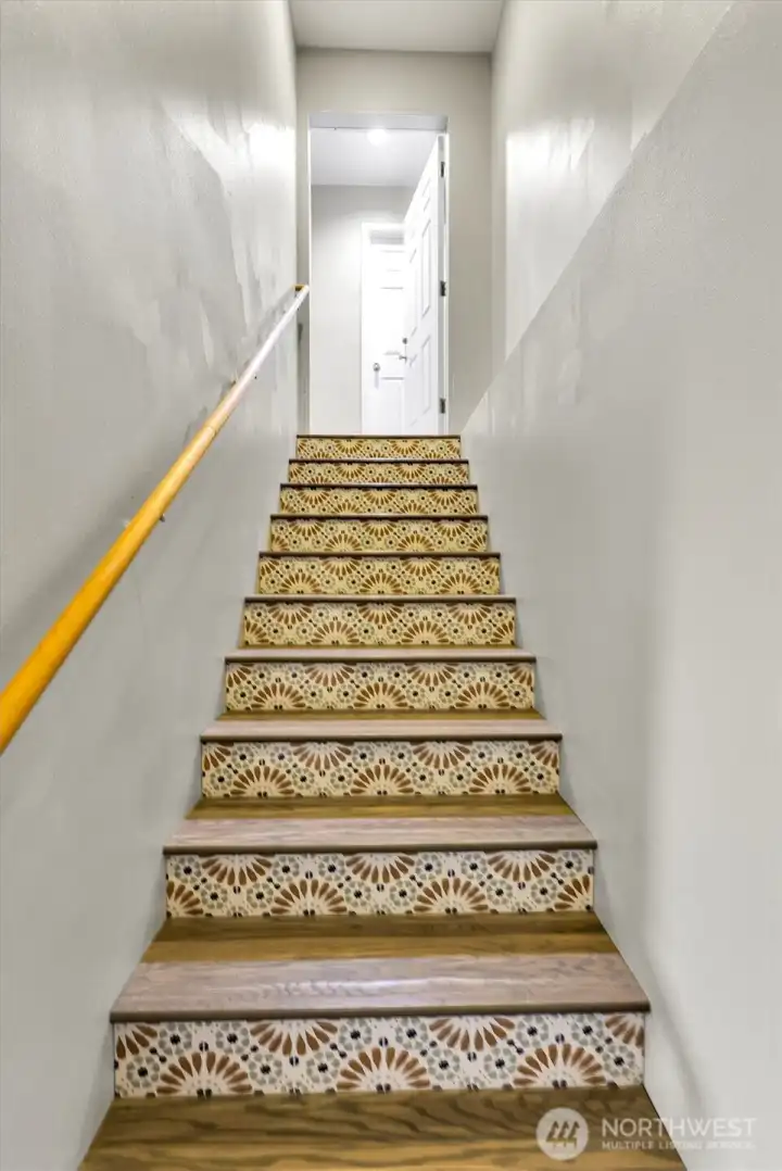 Stairs from the basement.