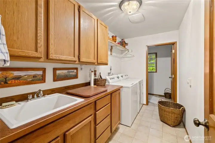 Utility Room with 1/2 bath