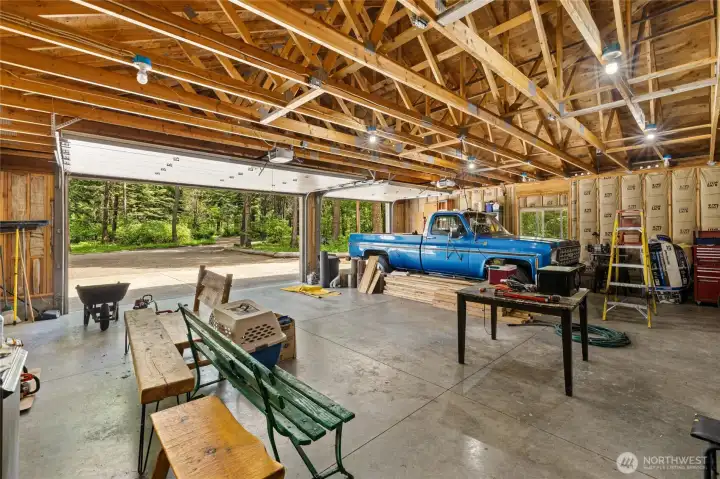 Interior of detached garage/shop