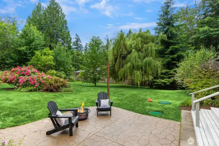 The perfect spot for morning meditation surrounded by your private park. The perfect spot for morning meditation surrounded by your private park.