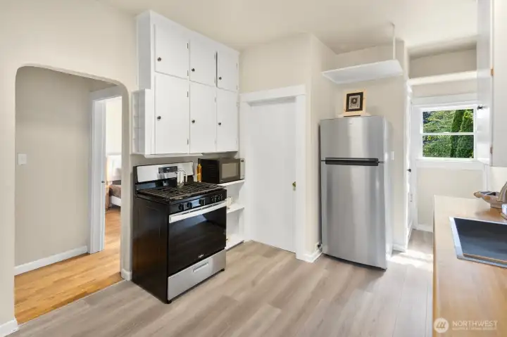 Thoughtfully refreshed while maintaining its classic charm, with abundant storage and workspace for daily living or short-term guests.