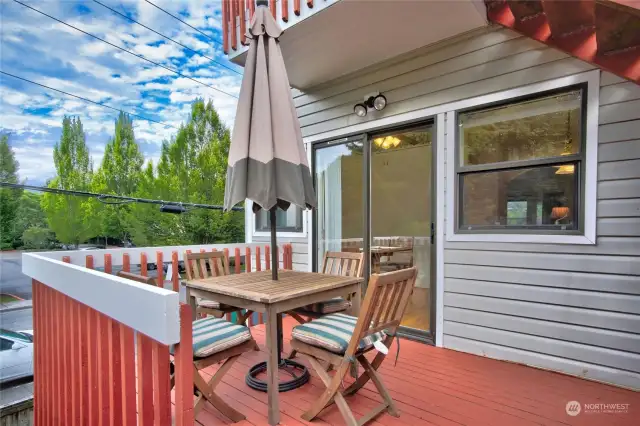 Deck off Kitchen.