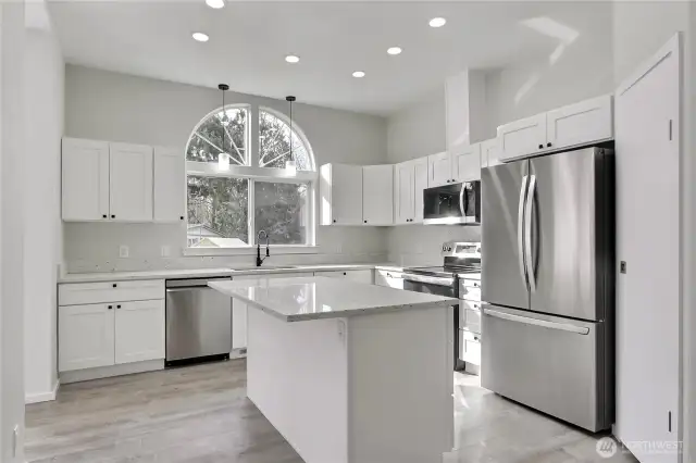 ALL NEW KITCHEN.  All appliances are Stainless steel.  Range with double Ovens. All counter tops are Granite.