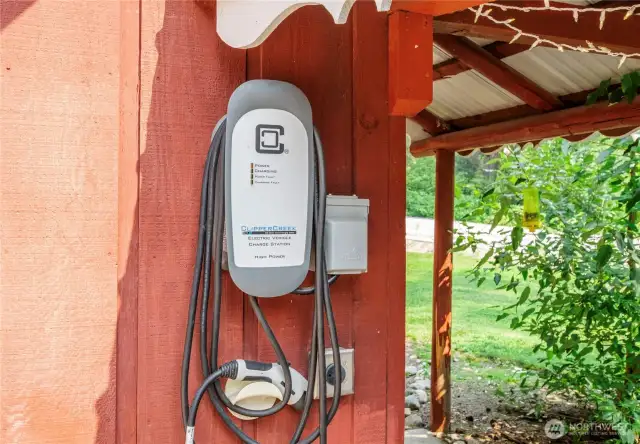 EV Charging Station Included    An EV charging station is included in the sale, making this home ready for eco-friendly living and future needs.
