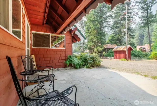 Convenient Covered Side Entryway    The side entryway offers easy access while protecting you from the elements, ideal for winter months or rainy days.