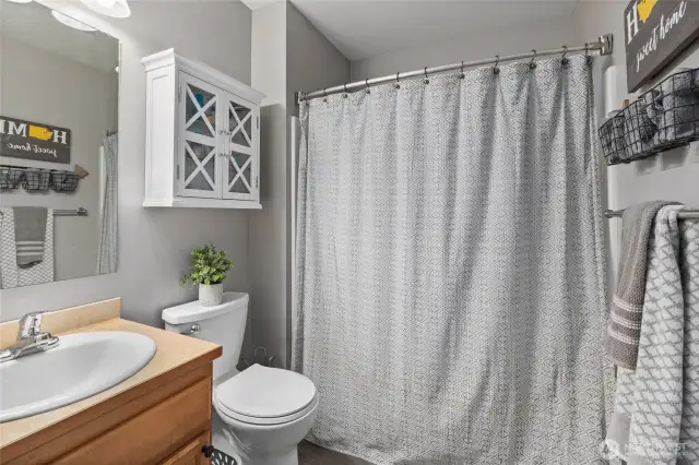 Full bath on the main level.