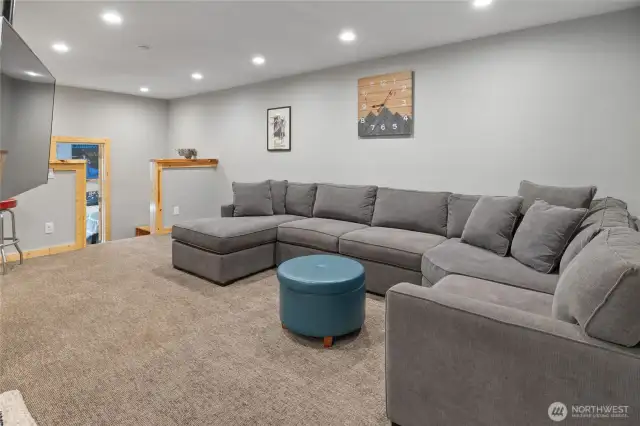 zy rec room provides space to spread out.