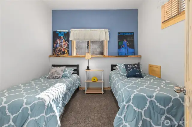 Located on the lower level, this private room can be used for a variety of purposes.