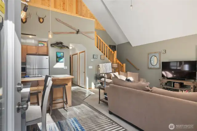 Open and inviting great room on the main floor.