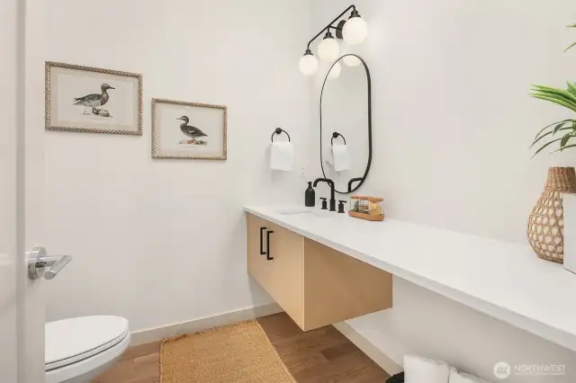 Ground Level Powder Bathroom