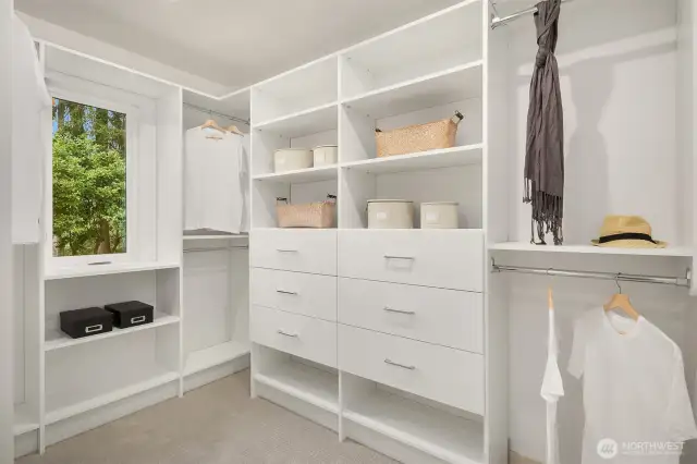 Walk-in Closet with Closet System