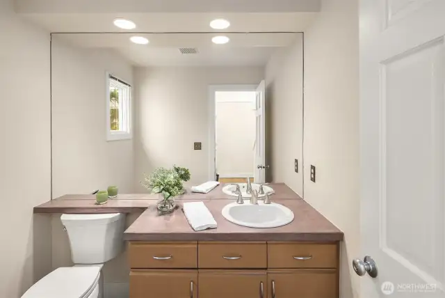 Main floor powder room.