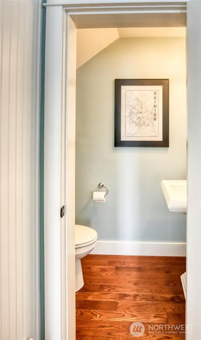 1/2 bath on main level, cont