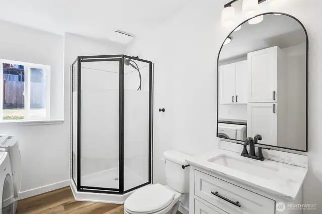 downstairs bathroom / laundry