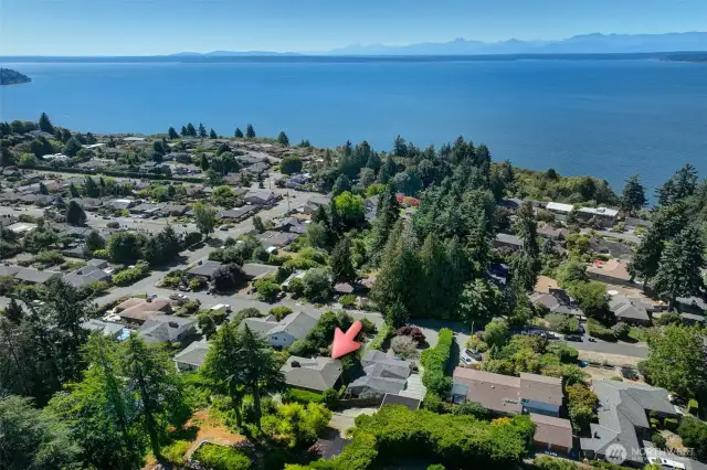 Home is located in Broadview with Puget Sound and Olympic Mountain Views