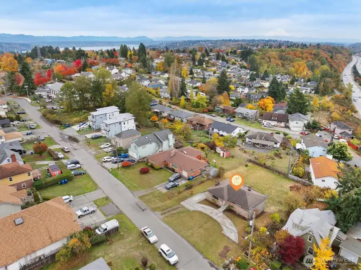 Overall idea of location and lot size - 10,790 sq ft!