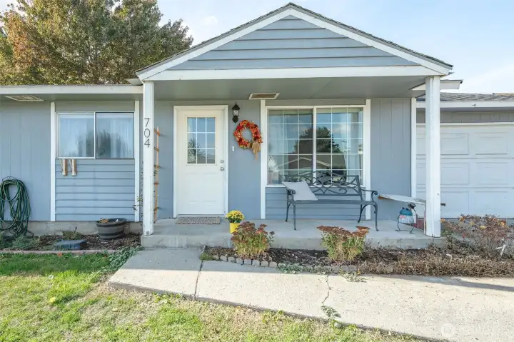 A welcoming front porch
