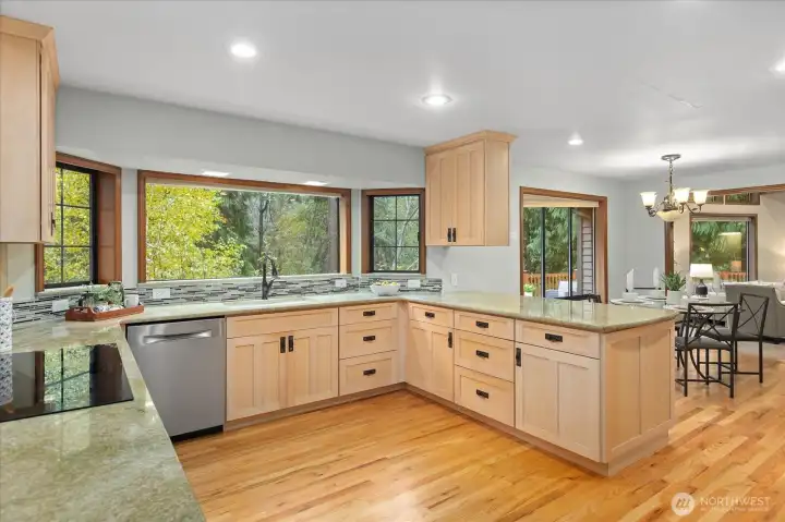 Experience culinary excellence & unleash your creativity in your chef inspired kitchen! Fully equipped with sleek stainless steel appliances, a pantry, soft closing cabinets & drawers, cabinets with pullouts and  tremendous counter space for meal prepping. A pantry provides additional storage for all your cookware, utensils and ingredients.