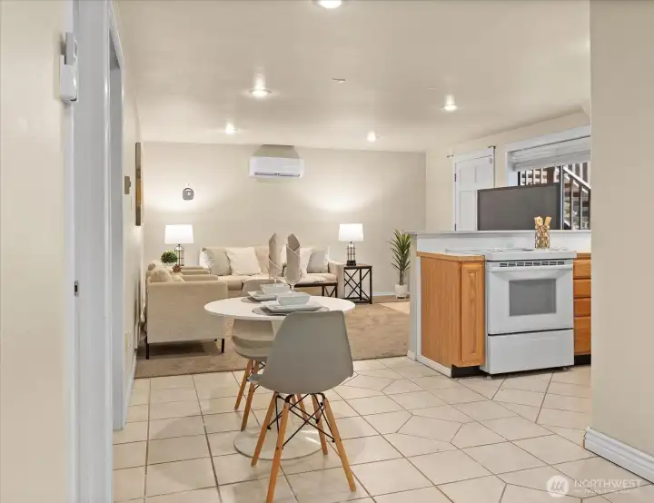 Ductless heating & ac provides great zone separation to keep temperatures comfortable for all.