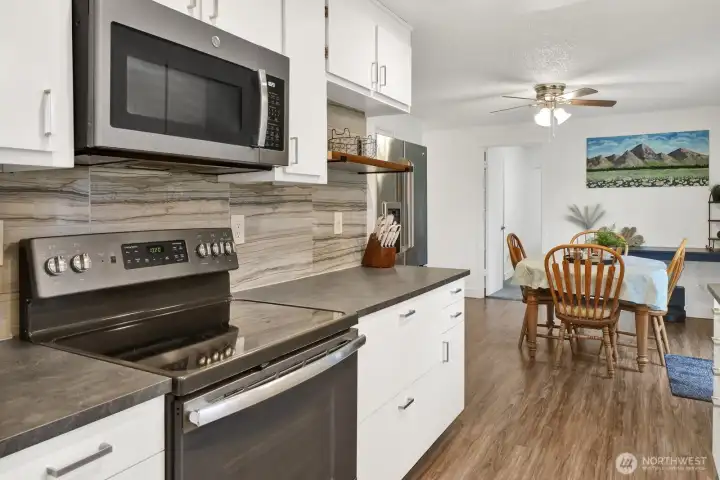 Another view of the kitchen