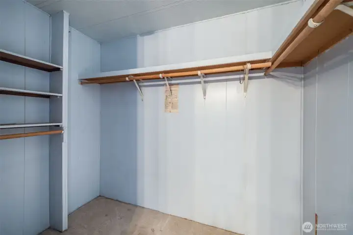 The primary bedroom suite also offers a roomy walk-in closet!