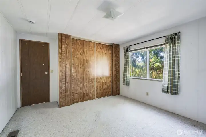 This bedroom also has a nice sized closet.