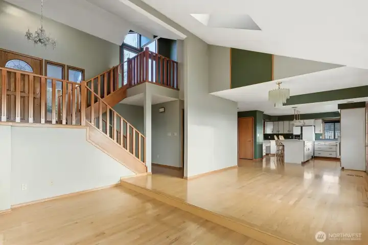 Main Floor Living Room and Dining Room