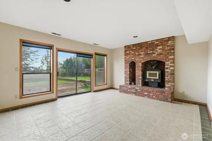 Lower Level Family Room w/ Lower Deck Access