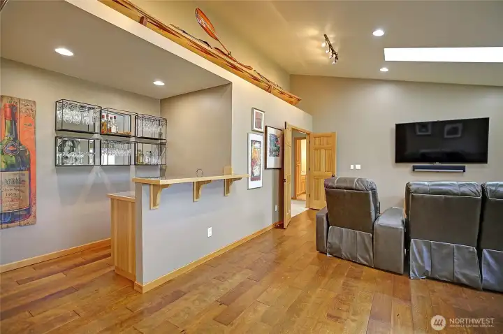 Wet bar in the Bonus Room