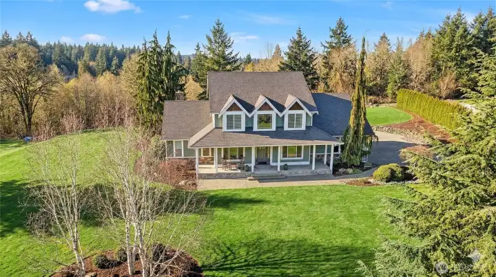 This great home sits on 0.75 acres but feels so much bigger.  To the left is 0.5 acres owned by the HOA for the shared well.  To the rear of the property has part of the Natural Growth Protection area.