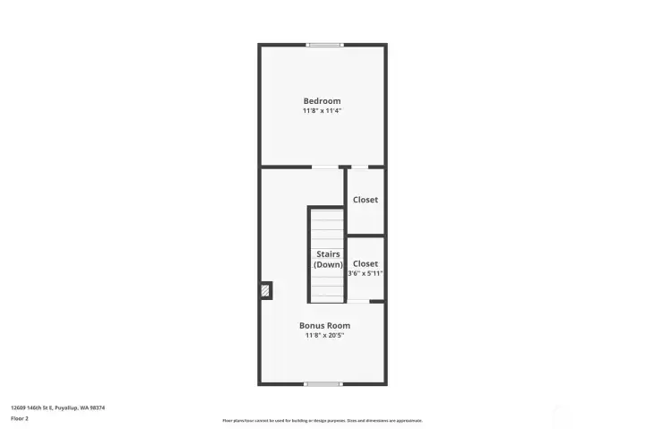 Main House Upstairs Floor Plan
