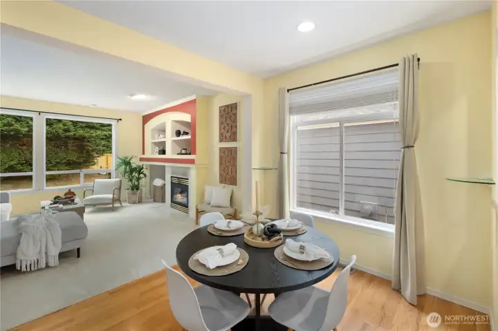 Breakfast nook area