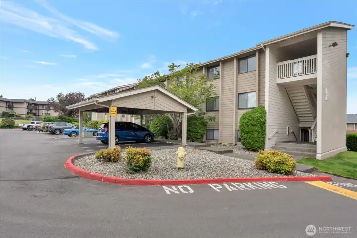 Dedicated parking right in front of your home. Dedicated parking right in front of your home.