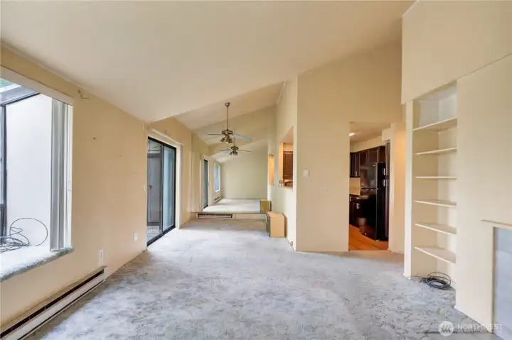 Vaulted ceilings with generous living space. Vaulted ceilings with generous living space.