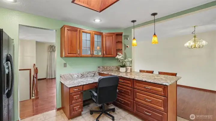 Cozy breakfast area perfect for morning coffee.