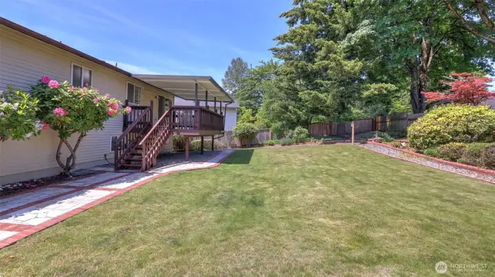 Perfect outdoor space for entertaining and summer BBQs.