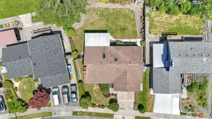 Attached two-car garage. Ample driveway parking for guests and additional vehicles.