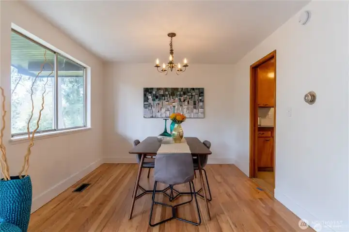 Staged dining room Staged dining room
