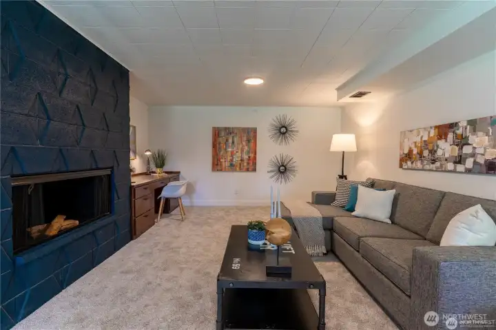 Staged downstairs living room Staged downstairs living room