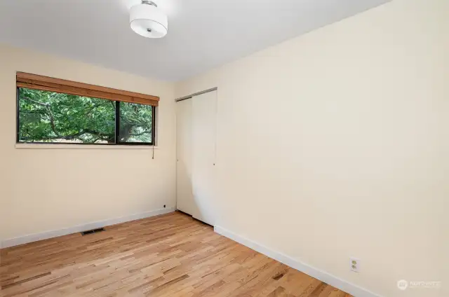 3rd Bedroom w/wood floors.