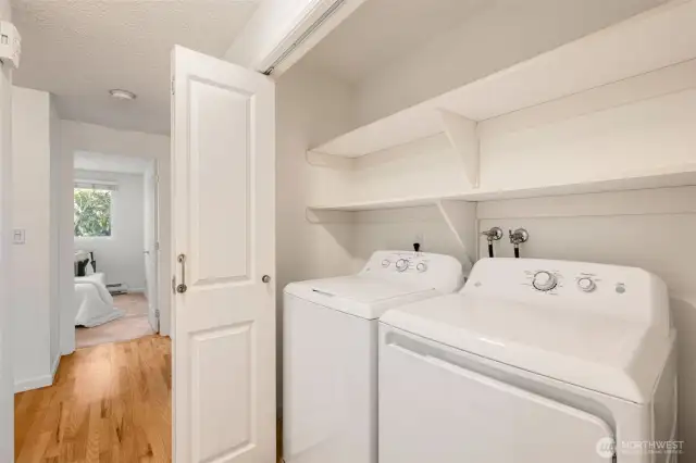 Laundry Closet in the hallway.