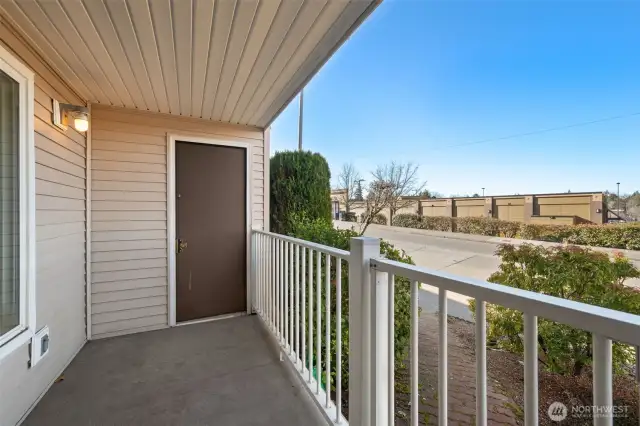 Storage closet on the deck.