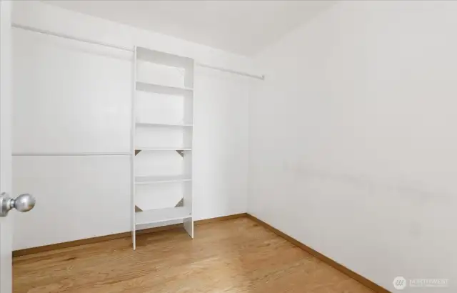 Primary with extra large walk in closet
